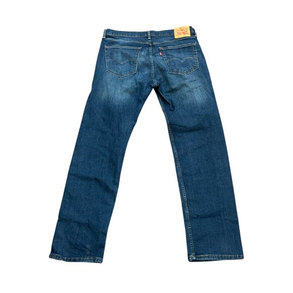Men's Levi's 505 Straight Leg Medium Wash Denim Jeans Size 36x34 - Picture 3 of 7